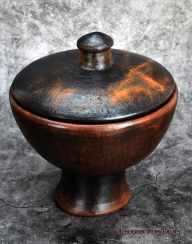 Hexenshop Dark Phönix Ahnen Topf aus Keramik mit Deckel